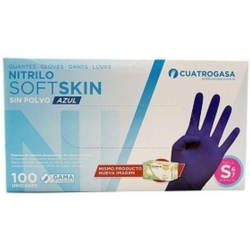 GUANTE NITRILO PEQUEÑA K-100 SOFT SKIN AZUL