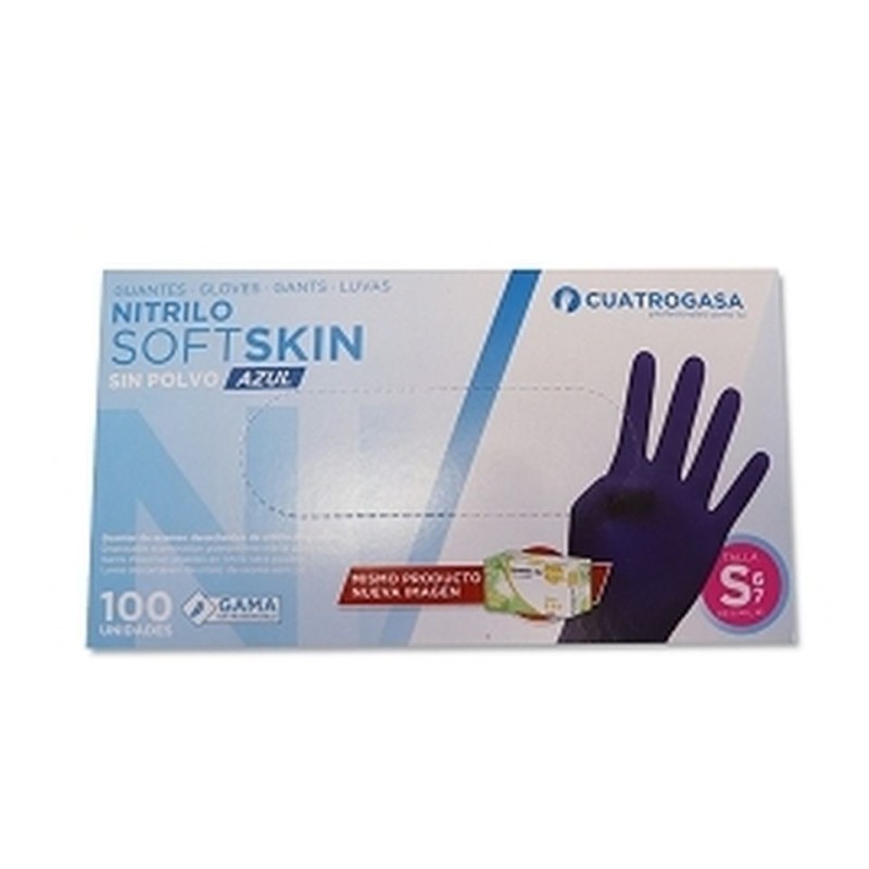 GUANTE NITRILO XL K-100 SOFT SKIN AZUL