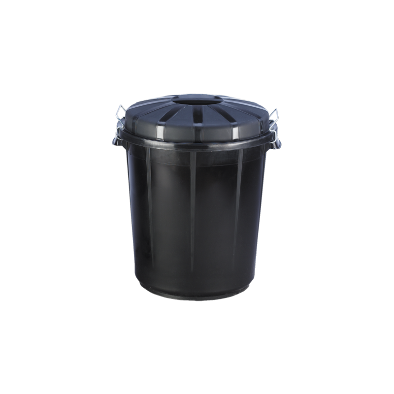 CUBO BASURA 70 LITROS NEGRO DENOX